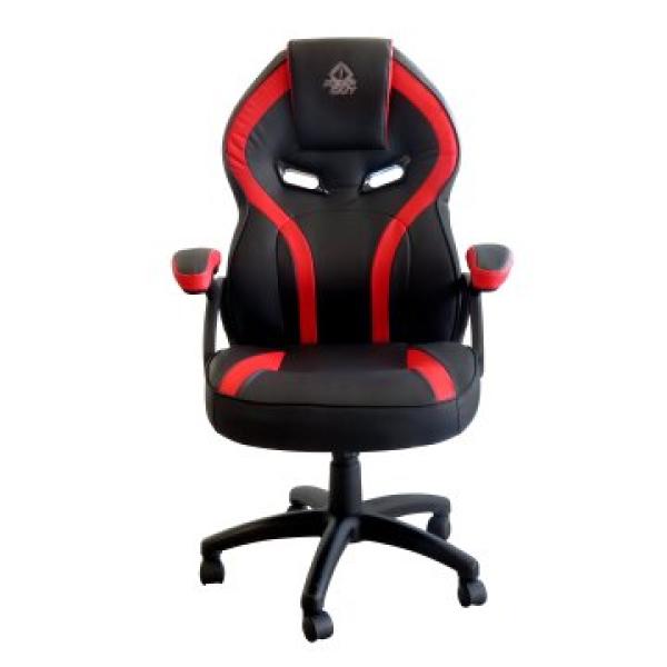 Silla Gamer Keep Out Xs200 Negra Con Detalle Rojo Espuma De Alta Densidad Reposabrazos Fijos