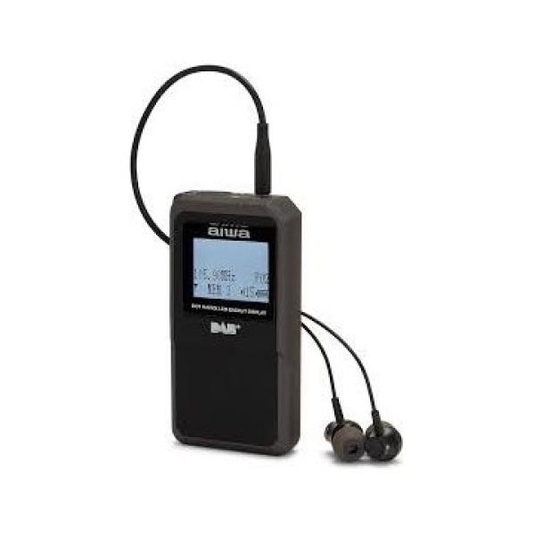 Radio Digital Mini Aiwa Rd-20dab Black Sintonizador Digital Am/fm Dab+ Sistema Rds Pantall 1.7"