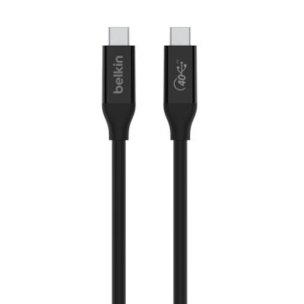 Cable Belkin Inz001bt0.8mbk Usb4 Usb-c Usb-c Pd 100w 40gbps 0.80m