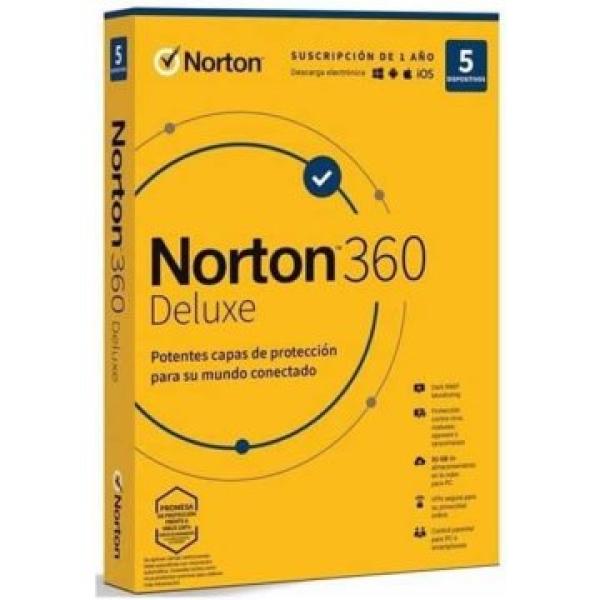 Norton 360 Deluxe 50gb Portugues 1 User 5 Device 12mo Box