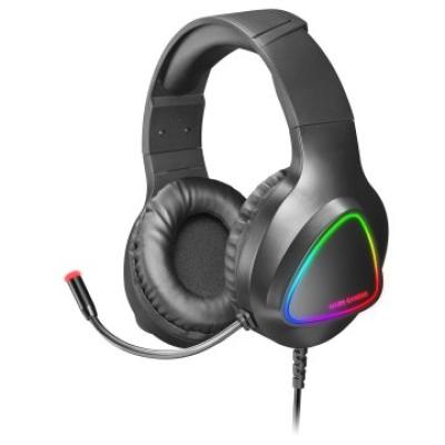 Headset Mars Gaming Mh222 Black Rainbow Rgb Flow Ultra Ligeros