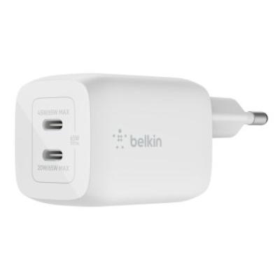 Cargador De Pared Belkin Wch013vfwh Doble Usb-c Gan Boost