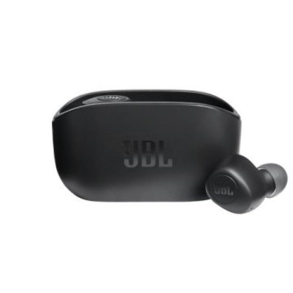 Auricular Bluetooth Jbl True Wireless Vibe V100tws Black Microfono Integrado Bt 5.0 Sonido Deep Bass Color Negro