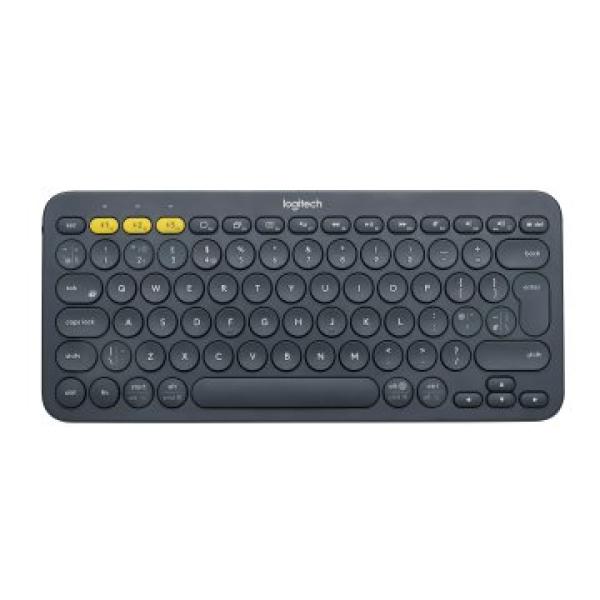 Teclado Logitech K380 Uk Bluetooth Para Tres Dispositivos Color Negro P/n: 920-007580