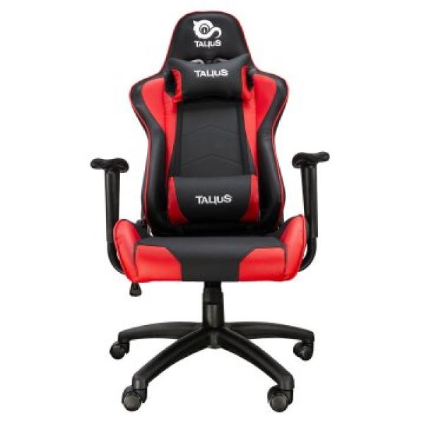 Silla Gamer Talius Gecko V2 Negra/roja, Butterfly, Base Nylon, Ruedas Nylon