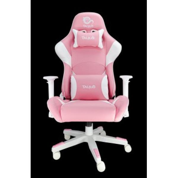 Silla Gamer Talius Dragonfly Gaming Blanco/rosa 2d, Butterfly, Base Nylon, Ruedas 60mm, Gas Clase 4