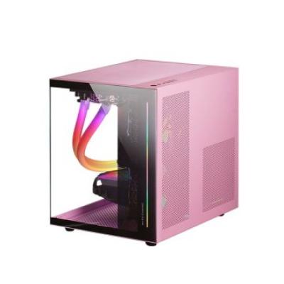 Caja Microatx Cube Gaming Mars Gaming Mc-view Black/pink