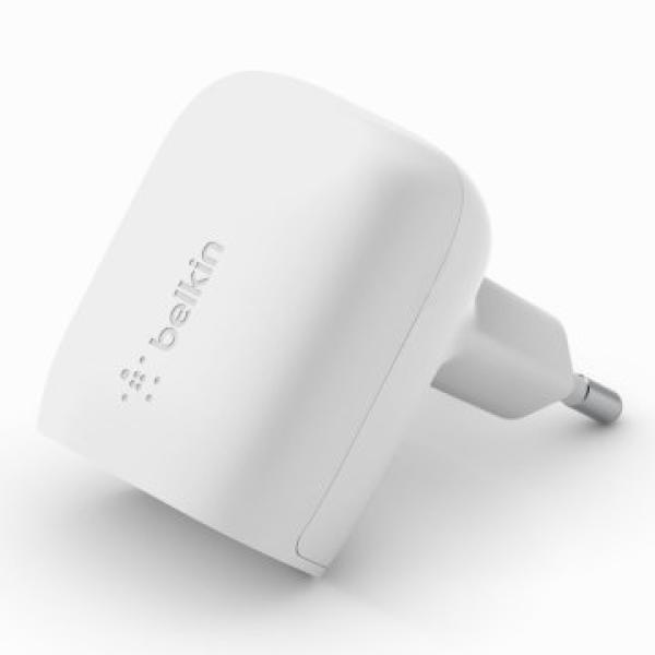 Cargador De Pared Belkin Wca006vfwh Boost Charge Usb-c 20w Blanco