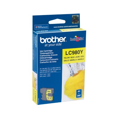 Cartucho de Tinta Original Brother LC-980Y/ Amarillo