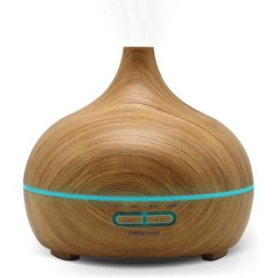 Humidificador Prixton Hidra H5w Madera Clara 300ml Luz Led