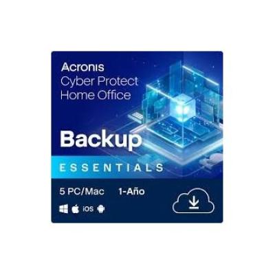 Acronis Cyber Protect Home Office Essential 5 Pc/mac 1año **