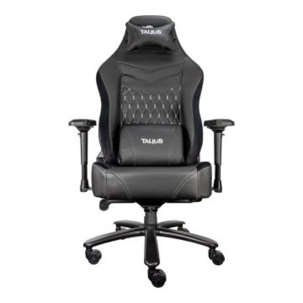 Silla Gamer Talius Mamut Negra/gris 4d, Frog, Base Metal, Ruedas Nylon, Soporta Hasta 170kg