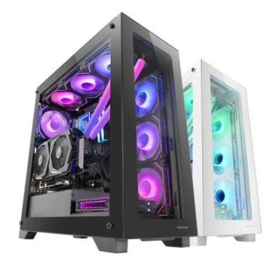 Caja E-atx Torre Gaming Mars Gaming Mcxp Negra Doble Cristal