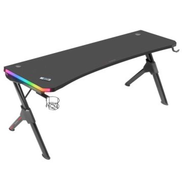 Mesa Mars Gaming Mgd Rgb Xl Black "caja Deteriorada""cash30" Chasis De Acero Tablero 160x60cm Altura