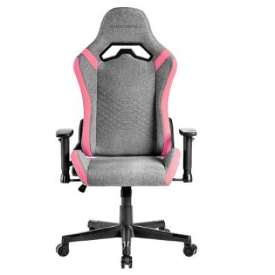 Silla Gamer Mars Gaming Mgcprofpk Gris Con Detalles Rosas