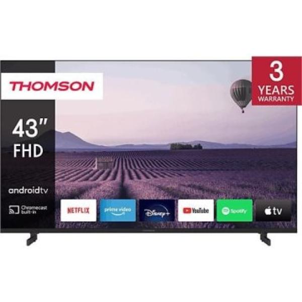 Televisor 43" Thomson 43fa2s13 Fhd 1920x1080 Android Tv 11 3xhdmi 2xusb Bt Wi-fi Audio 16w Vesa 100x100