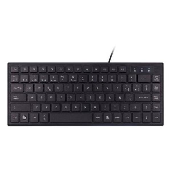 Teclado Compacto Ultra Plano Unykach Kb 302 Mini "caja Deteriorada""cash30" Usb 83 Teclas Color Negro