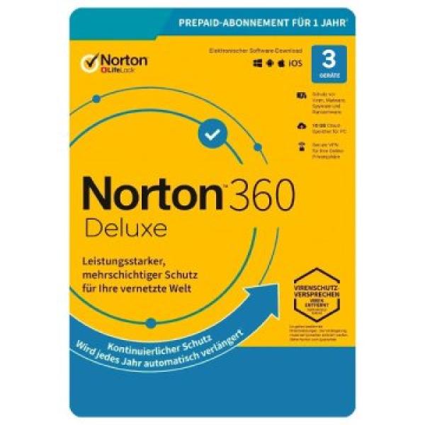 Norton 360 Deluxe 25gb Es 1 User 3 Device 12mo Exclusivo: 9772 Mm Box