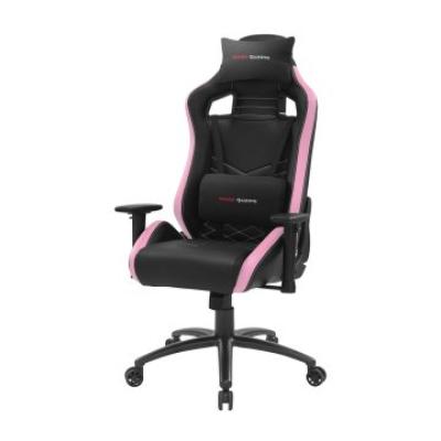 Silla Gamer Mars Gaming Mgcx Neo Negra Con Detalle Rosa Brazos