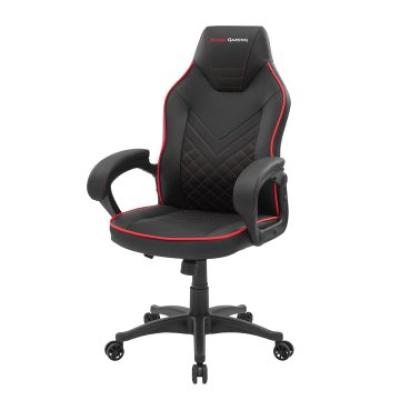 Silla Gamer Mars Gaming Mgcx One Negra Con Detalle Linea Roja