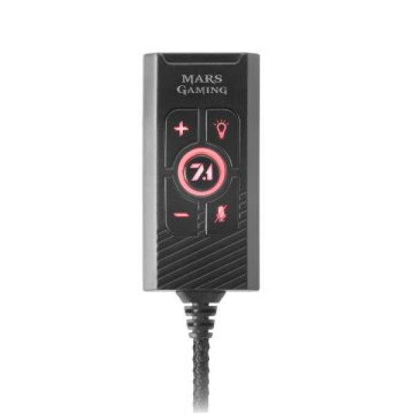 Tarjeta De Sonido Usb 7.1 Mars Gaming Sonido Profesional Conexion Jack 3.5mm Y Puerto Usb