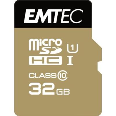 Memoria Sd Micro 32gb Emtec Elite Gold 85mb/s Sd + Adapter