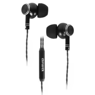 Auricular Intrauditivo Aiwa Estm-100bk Black Cuerpo Metalico