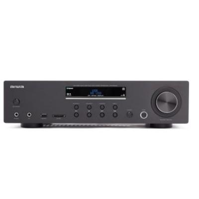 Amplificador Bluetooth Aiwa Amu-120bt Black Estereo De 120w Rms