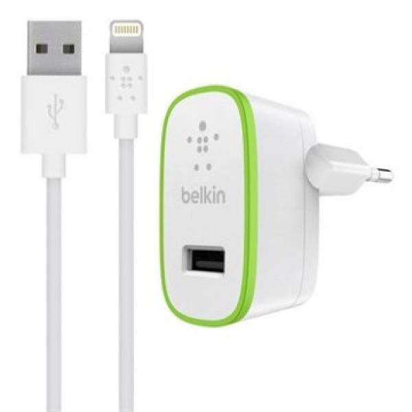 Cargador De Pared Belkin Wca002vf1mwh Boost Charge Usb + Cable Linghtning