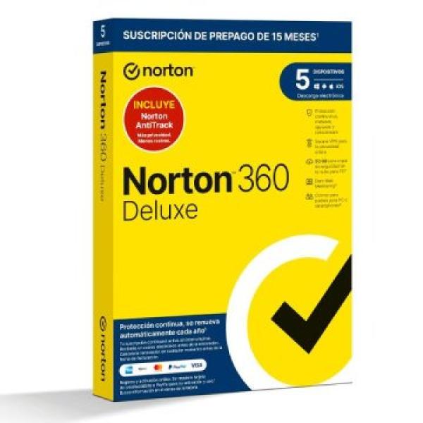 Norton 360 Deluxe 50gb Es 1 User 5 Device 12mo Tech Bench Esd