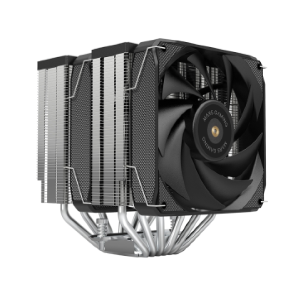 Ventilador Con Disipador De Cpu Mars Gaming Mcpu-xu6 Black Dual 6 Heatpipes Tdp 300w Doble Disipador