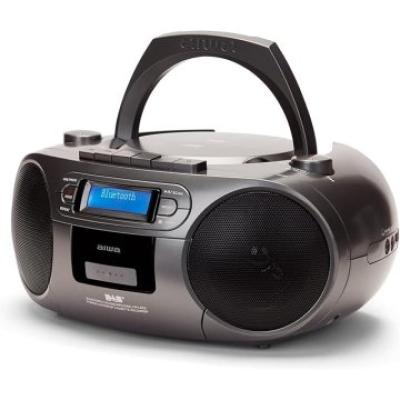 Radio Cd Bluetooth Portable Aiwa Boombox Bbtc-660dab Plata