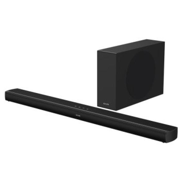 Barra De Sonido Mas Subwoofer 2.1 Aiwa He-1200sw 120w 4x2 Y 2x1,5 + 60w5,25"x1 Bt Hdmi-arc I-optica