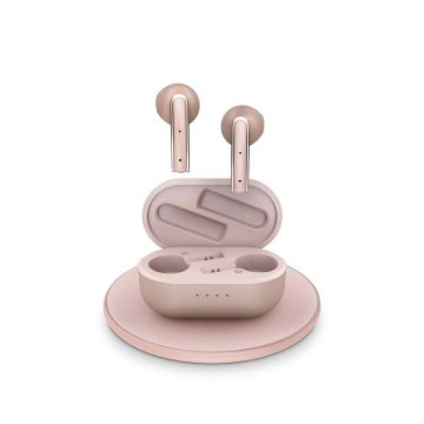 Auricular Intrauditivo Bluetooth Tw Energy Style 4 Ultra Rose Gold Caja De Carga Esmart Connect