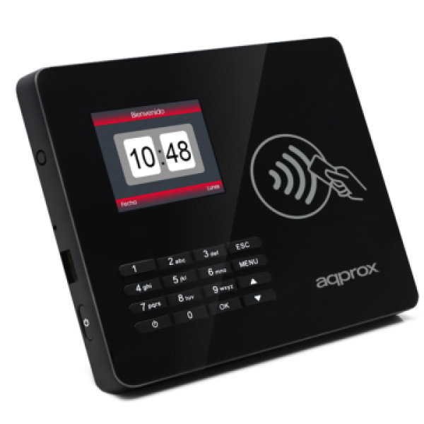 Lecor Biometrico Approx Para Control De Presencia Por Pin O Tarjeta Rfid Tft 2,4" Appattendance02nf