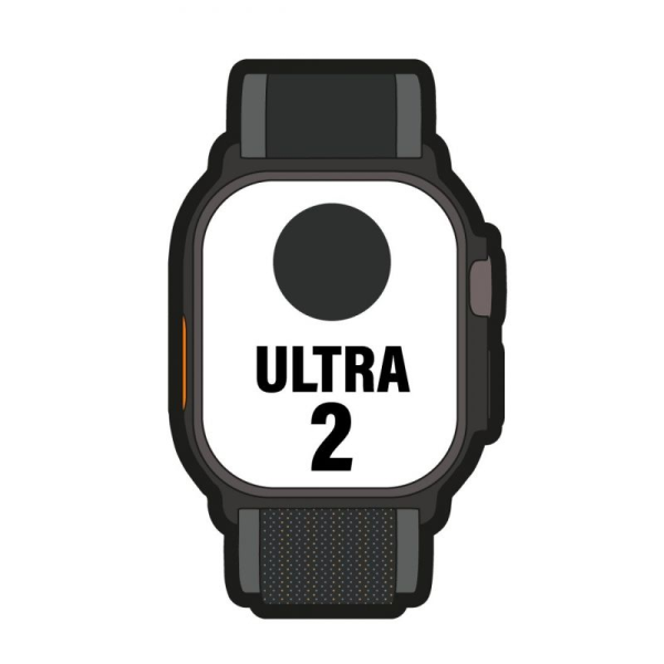 Apple Watch Ultra 2/ GPS/ Cellular/ 49mm/ Caja de Titanio Negro / Correa Loop Trail Negro M/L