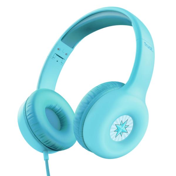 Auriculares Infantiles Trust Nouna Kids/ con Micrófono/ Azules