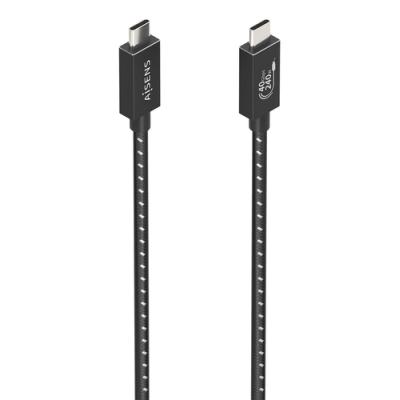 Cable USB 4.0 Tipo-C Aisens A107-0866/ USB Tipo-C Macho - USB