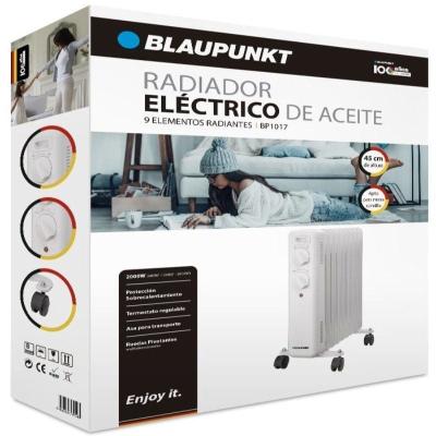 Radiador de Aceite Blaupunkt BP1017/ 2000W/ 9 Elementos