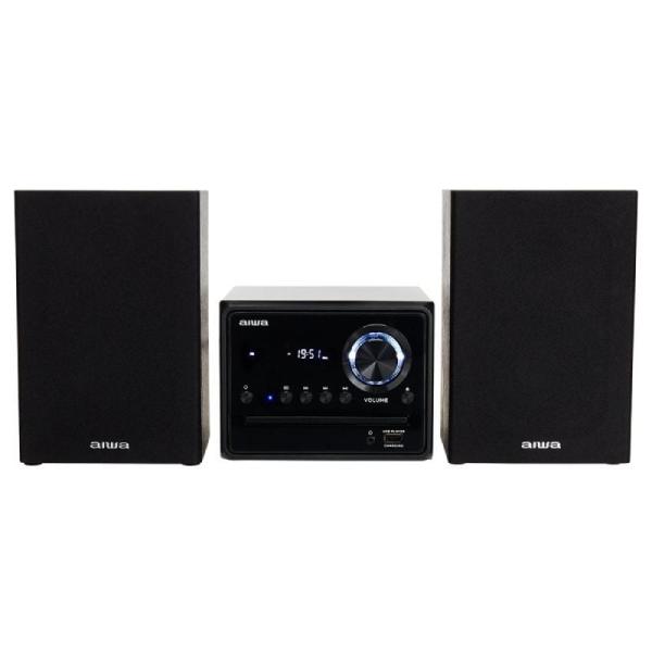 Micro Cadena De Musica Aiwa Msbtu-300 Bluetooth 4.2 Reproductor De Cd / Usb Radio Fm 2 Altavoces 10+10w Rms