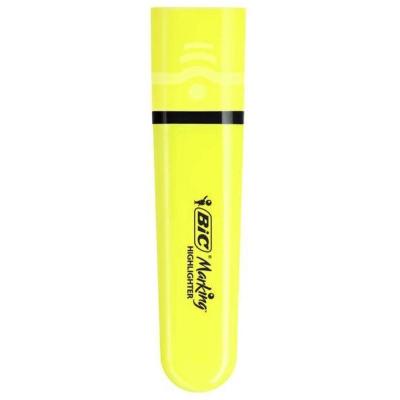 Caja de Marcadores Fluorescentes Bic Highlighter Flat Neón/ 12