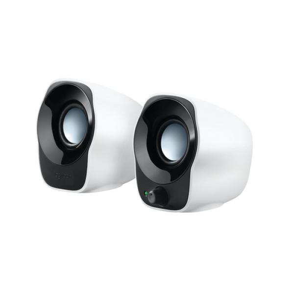 Altavoces Logitech Z120/ 1.2W/ 2.0/ Blancos