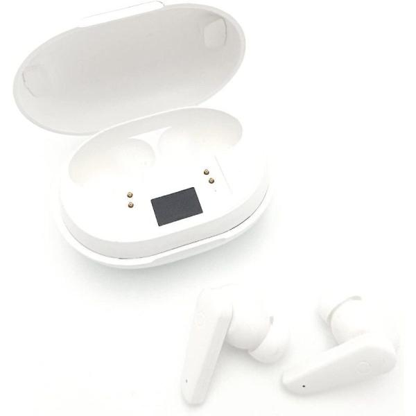 Auriculares Bluetooth Elbe ABTWS-005-B con estuche de carga/ Autonomía 3.5h/ Blancos