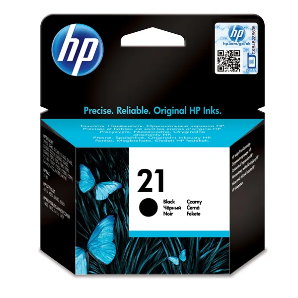 HP 21 Negro C9351A - Cartucho de Tinta Original