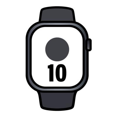 Apple Watch Series 10/ GPS/ 46mm/ Caja de Aluminio Negro