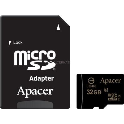 Tarjeta de Memoria Apacer 32GB microSD HC UHS 1 con Adaptador/