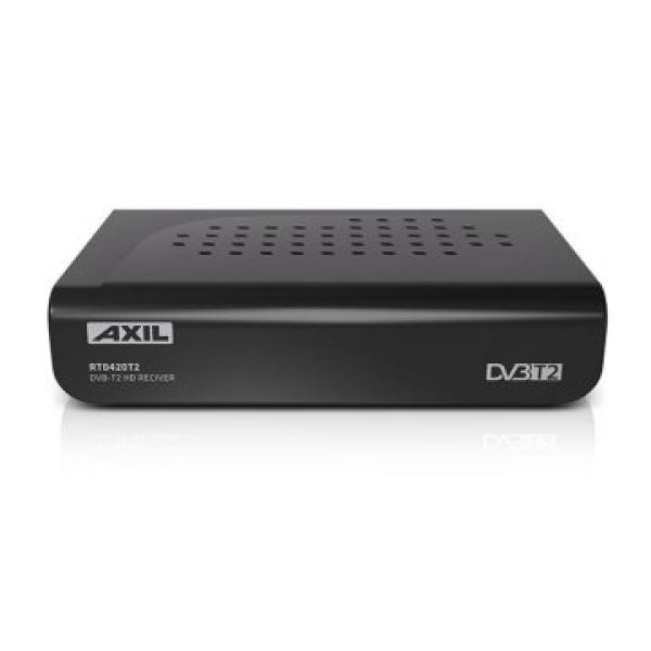 (km0) Receptor Dvb-t2  Domestico Axil Rt0420t2 Alta Definicion Conexion Usb  Hdmi Scarts Cash30