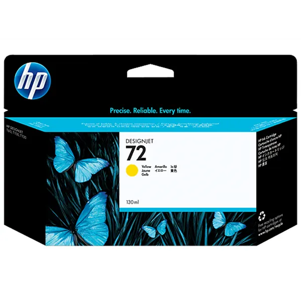 HP 72 Amarillo C9373A - Cartucho de Tinta Original