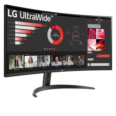 Monitor Profesional Ultrapanorámico Curvo LG 34WR50QK-B 34'/