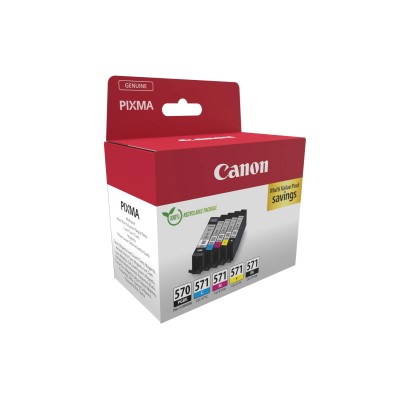 Cartucho de Tinta Original Canon PGI-570 + CLI-571 Multipack/